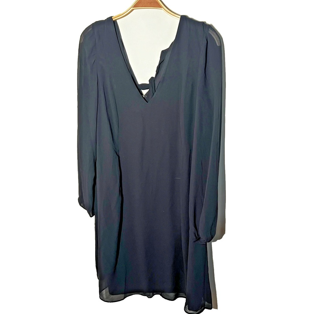 INC  International Concepts‎ Bow Back Shift Dress Black Size Medium NWT Classic